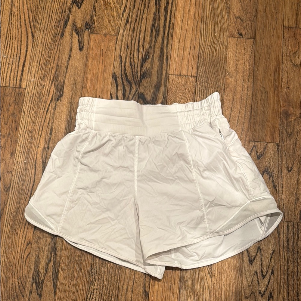 Women's White Athletic Shorts